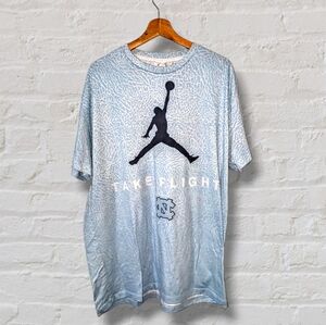 Jordan Jumpman LE Elephant Print UNC Blue Classic T-shirt  Made in USA XL 🏀🐘